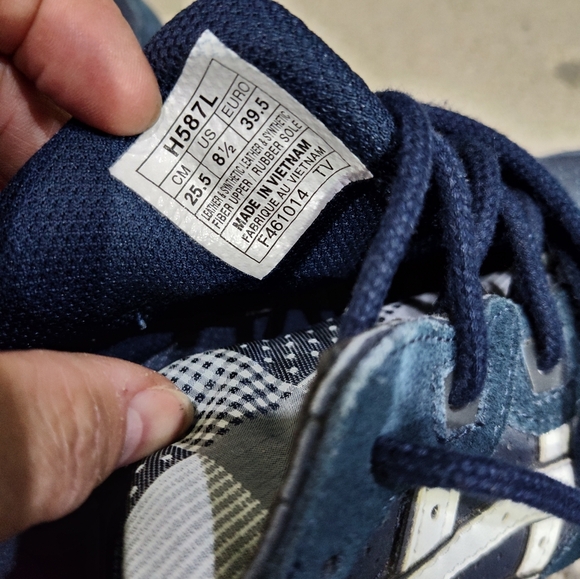 Women’s Asics Gel-Lyte 3 navy blue Patchwork 8½ - Picture 6 of 7